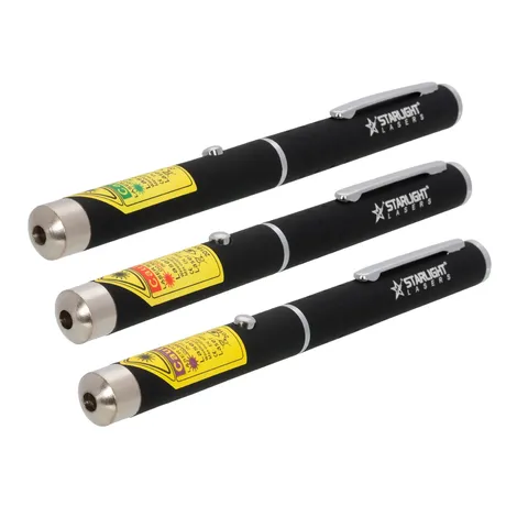 Starlight Lasers combideal met groene X1, rode M1 en violette Z1 laserpen