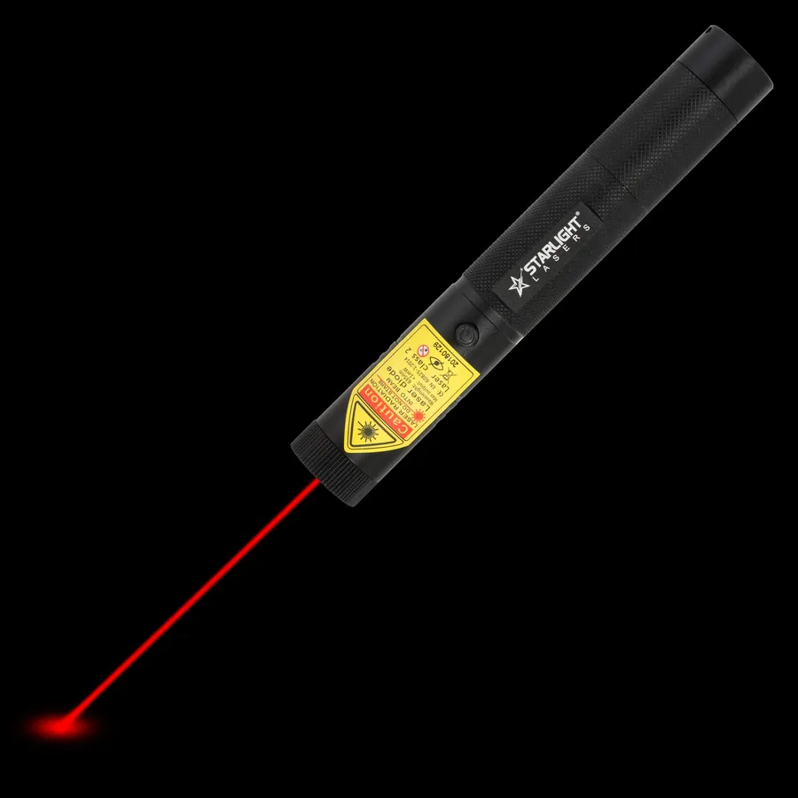 Rode laserpen R1 Pro met zichtbare laserstraal in het donker